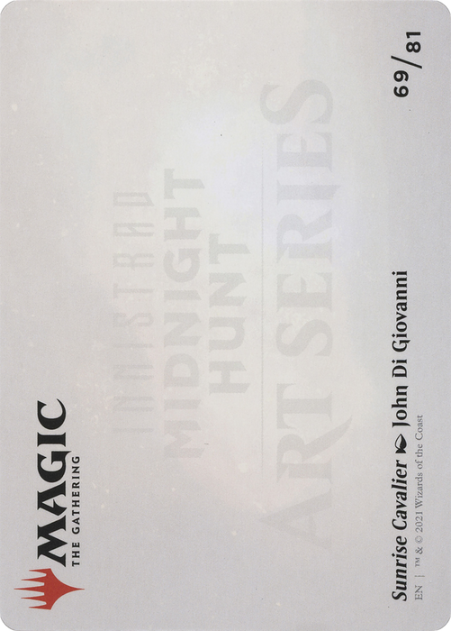 Sunrise Cavalier // Sunrise Cavalier (AMID-069) - common (Borderless) - Foil