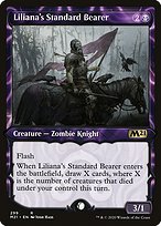 Liliana's Standard Bearer (M21-299) - rare: (Showcase) - Foil