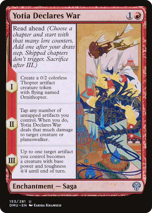 Yotia Declares War (DMU-153) - uncommon - Foil