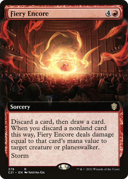 Fiery Encore (C21-378) - rare: (Extended Art)