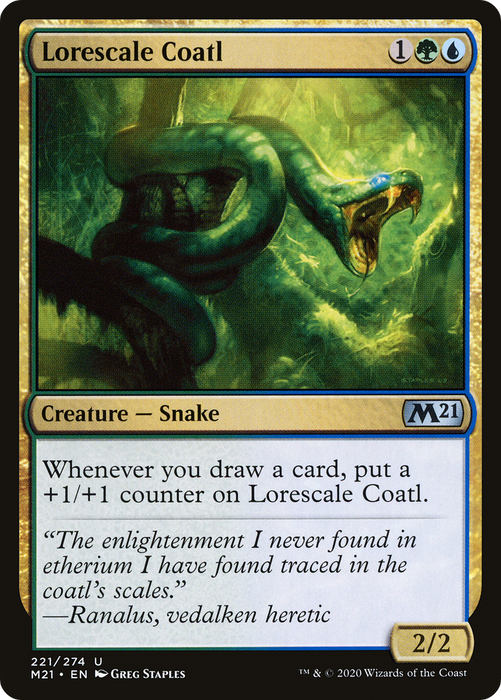 Lorescale Coatl (M21-221) - uncommon - Foil