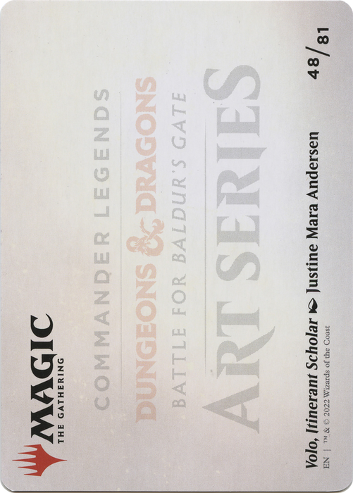 Volo, Itinerant Scholar // Volo, Itinerant Scholar (ACLB-048) - common (Borderless) - Foil