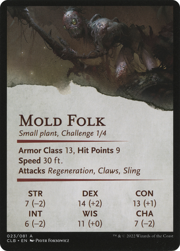 Mold Folk // Mold Folk (ACLB-023) - common (Borderless) - Foil