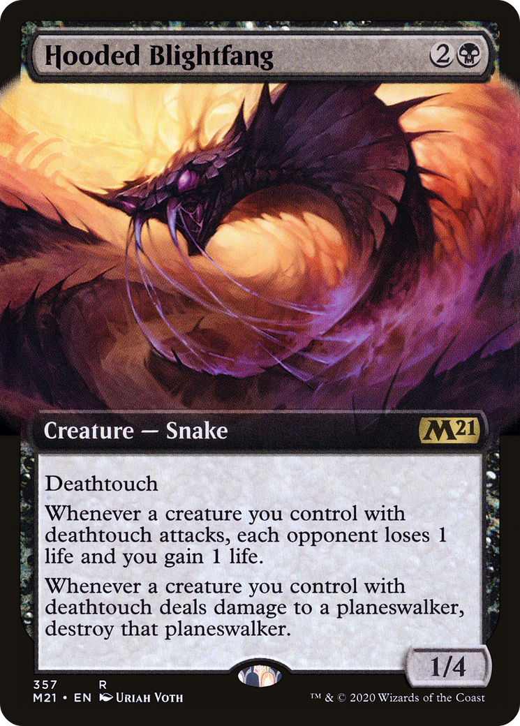 Hooded Blightfang (M21-357) - rare: (Extended Art)