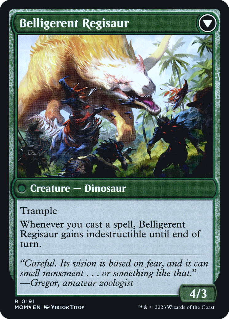 Invasion of Ixalan // Belligerent Regisaur (PRE-191S) - rare - Foil