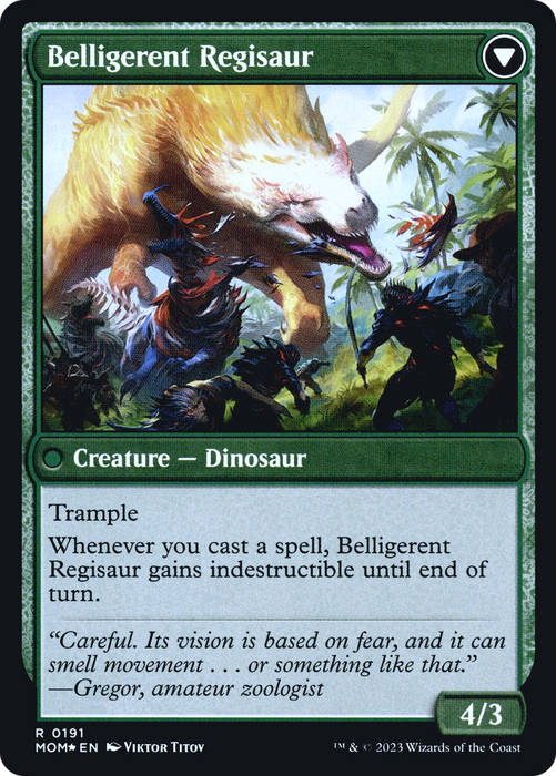 Invasion of Ixalan // Belligerent Regisaur (PRE-191S) - rare - Foil