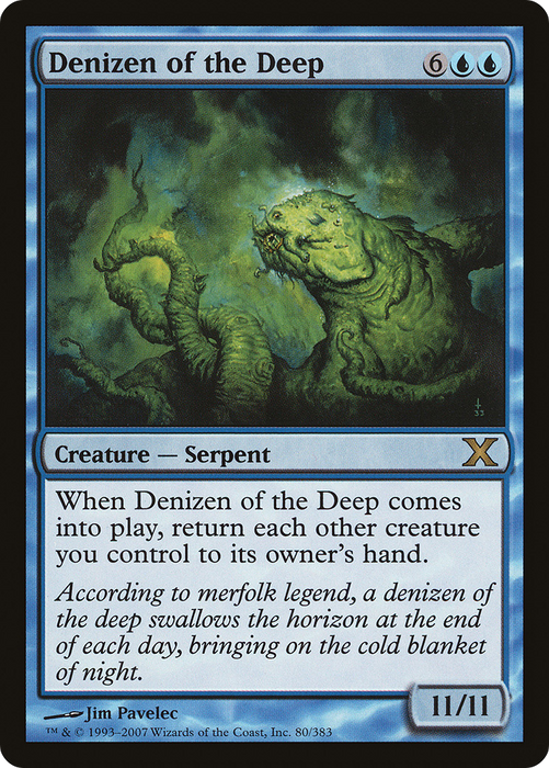 Denizen of the Deep (10E-080) - rare - Foil