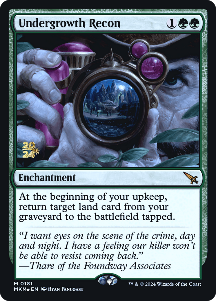 Undergrowth Recon (PRE-181S) - mythic - Foil
