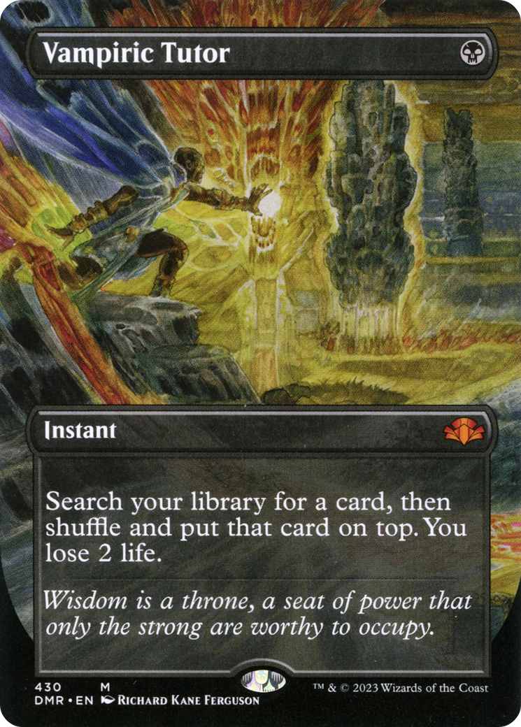 Vampiric Tutor (DMR-430) - mythic (Borderless) - Foil