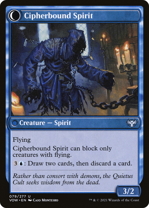 Soulcipher Board // Cipherbound Spirit (VOW-079) - uncommon: (Double Faced Transform) - Foil
