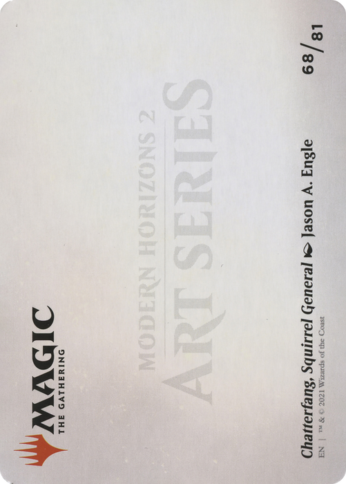 Chatterfang, Squirrel General // Chatterfang, Squirrel General (AMH2-068) - common (Borderless) - Foil