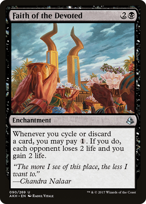 Faith of the Devoted (AKH-090) - uncommon - Foil