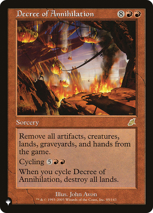 Decree of Annihilation (LIST-SCG-85) - rare