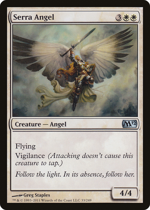 Serra Angel (M12-033) - uncommon - Foil