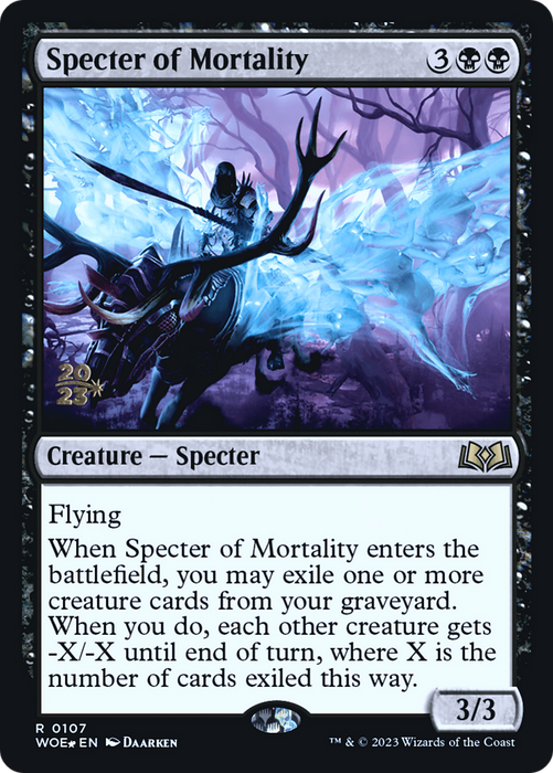 Specter of Mortality (PRE-107S) - rare - Foil