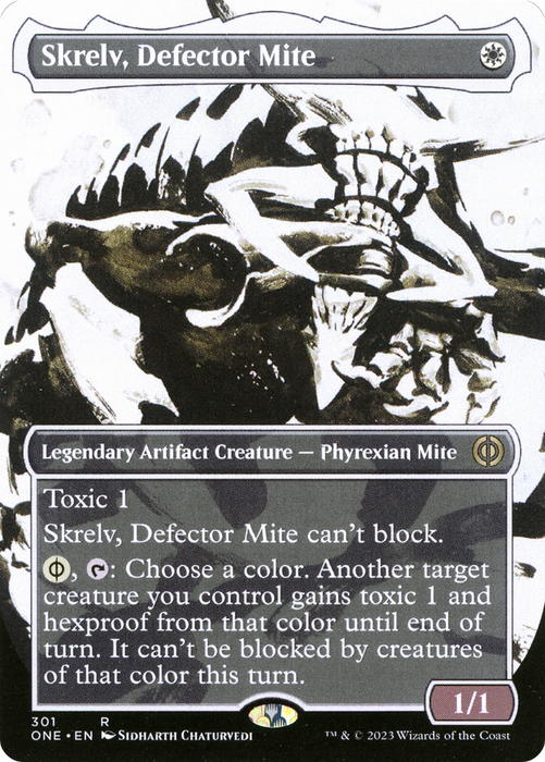 Skrelv, Defector Mite (ONE-301) - rare: (Showcase) (Borderless) - Foil