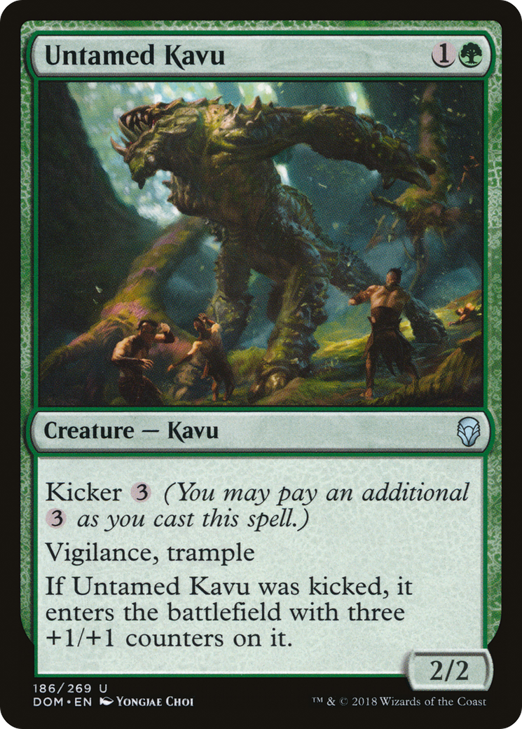 Untamed Kavu (DOM-186) - uncommon - Foil