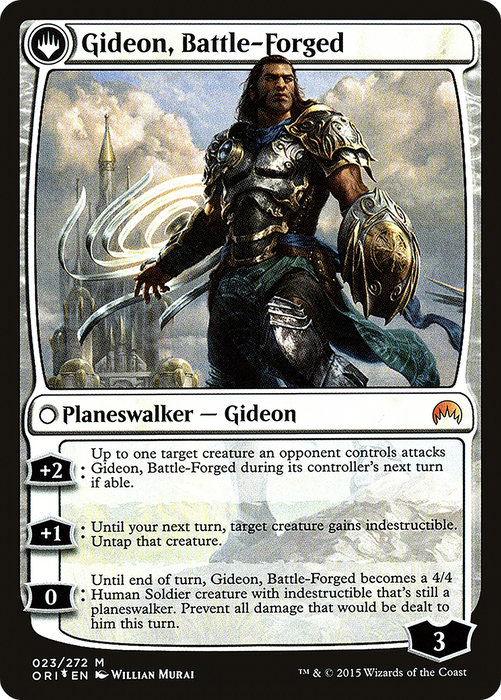 Kytheon, Hero of Akros // Gideon, Battle-Forged (PRE-23S) - mythic: (originpwdfc) - Foil