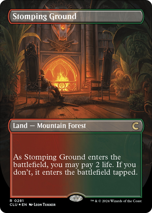 Stomping Ground (CLU-281) - rare (Borderless) - Foil