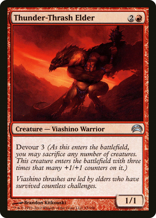 Thunder-Thrash Elder (PC2-053) - uncommon