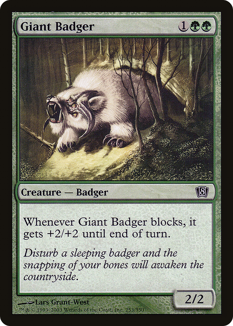 Giant Badger (8ED-253★) - common - Foil