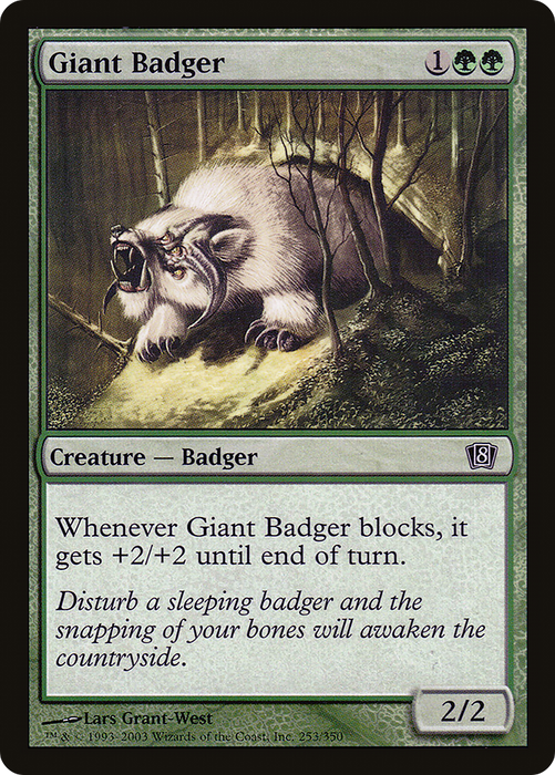 Giant Badger (8ED-253★) - common - Foil