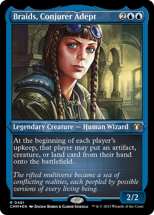Braids, Conjurer Adept (CMM-481) - rare - Etched Foil