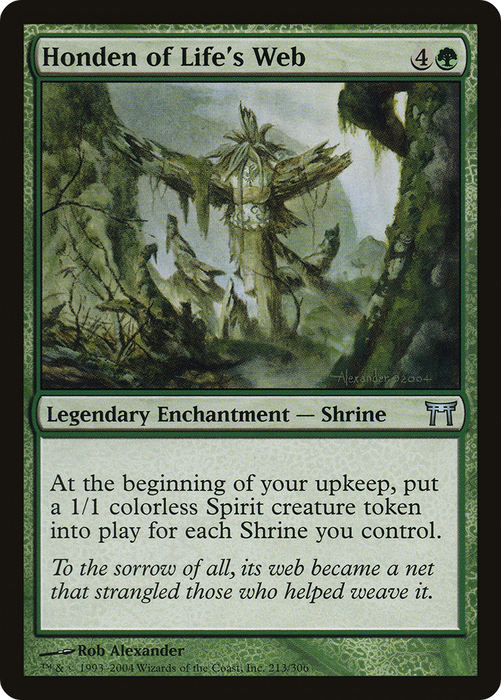 Honden of Life's Web (CHK-213) - uncommon - Foil