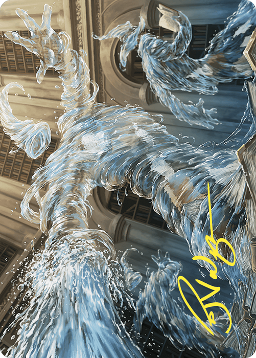 Splashy Spellcaster // Splashy Spellcaster (AWOE-009) - common (Borderless) - Foil