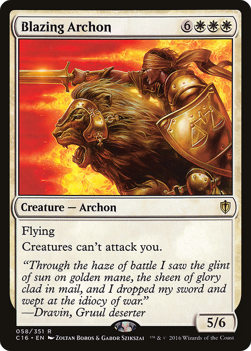 Blazing Archon (C16-058) - rare