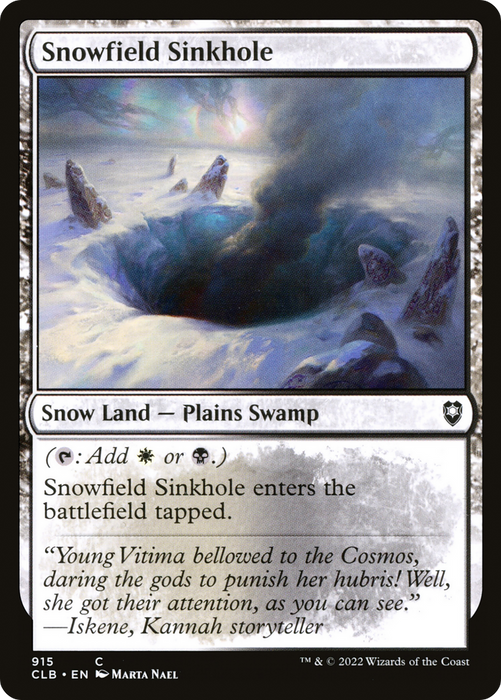 Snowfield Sinkhole (CLB-915) - common: (snow)