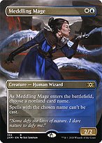 Meddling Mage (2XM-355) - rare (Borderless)
