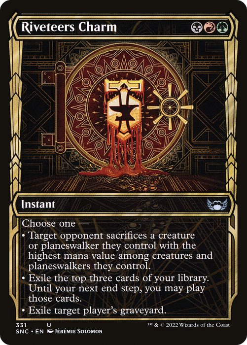 Riveteers Charm (SNC-331) - uncommon: (Showcase) - Foil