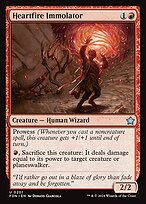 Heartfire Immolator (FDN-201) - uncommon - Foil