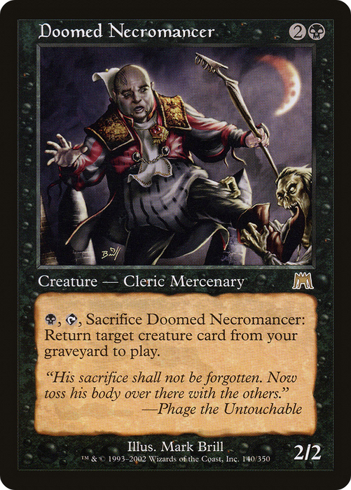 Doomed Necromancer (ONS-140) - rare