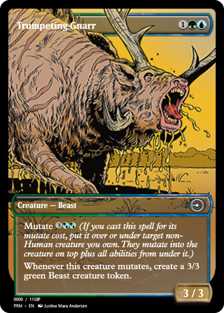 Trumpeting Gnarr (PRM-80971) - uncommon - Foil