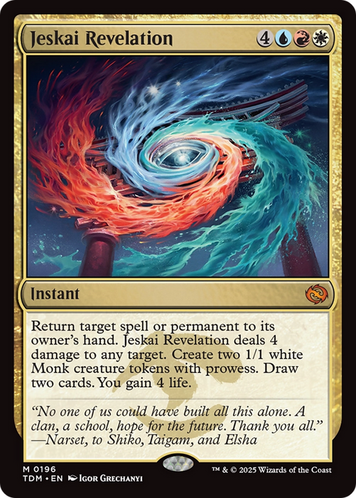 Jeskai Revelation (TDM-196) - mythic - Foil