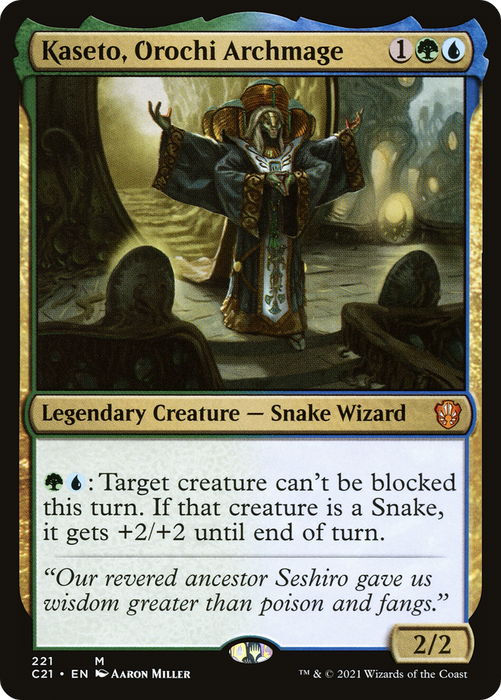 Kaseto, Orochi Archmage (C21-221) - mythic