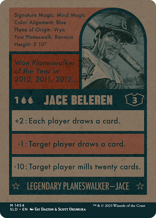 Jace Beleren // Jace Beleren (SLD-1454) - mythic: (Full Art) (Borderless)