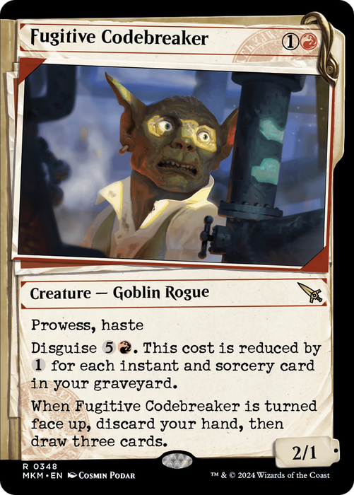 Fugitive Codebreaker (MKM-348) - rare: (Showcase) - Foil