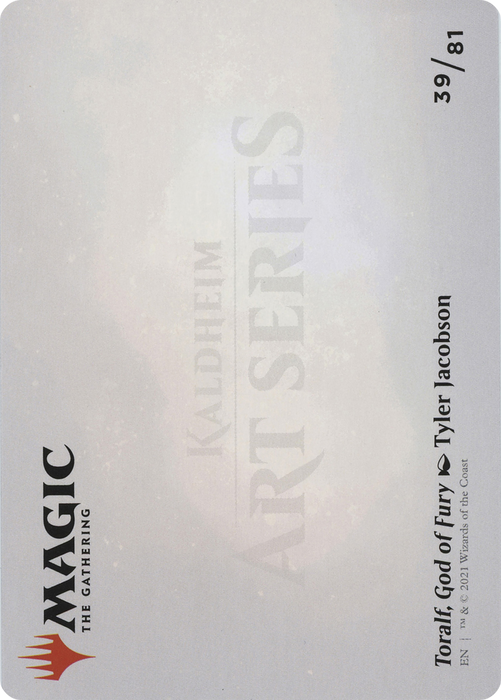 Toralf, God of Fury // Toralf, God of Fury (AKHM-039) - common (Borderless) - Foil