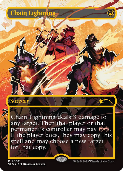 Chain Lightning (2047) (Raised Foil) (SLD-2052) - rare - Foil