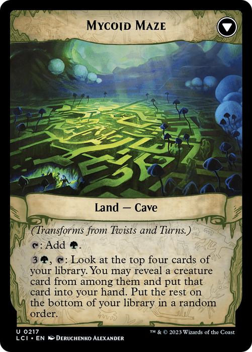 Twists and Turns // Mycoid Maze (LCI-217) - uncommon - Foil