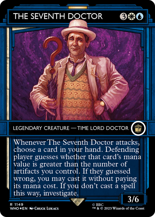 The Seventh Doctor (WHO-1149) - rare: (Showcase) (Borderless) - Foil