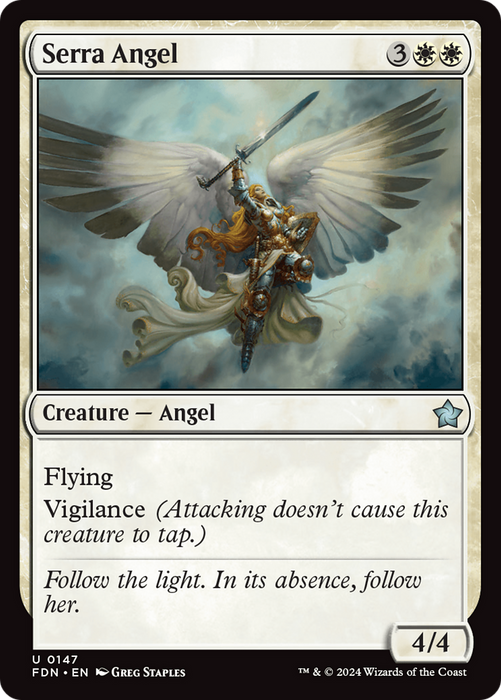 Serra Angel (FDN-147) - uncommon