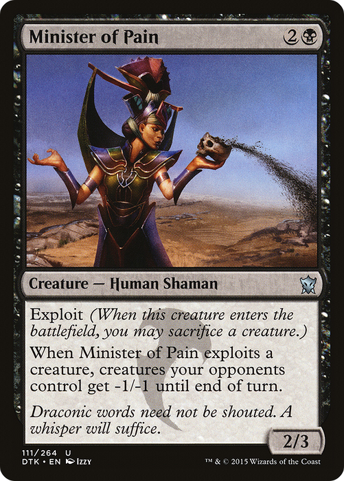 Minister of Pain (DTK-111) - uncommon - Foil