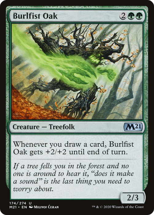 Burlfist Oak (M21-174) - uncommon - Foil