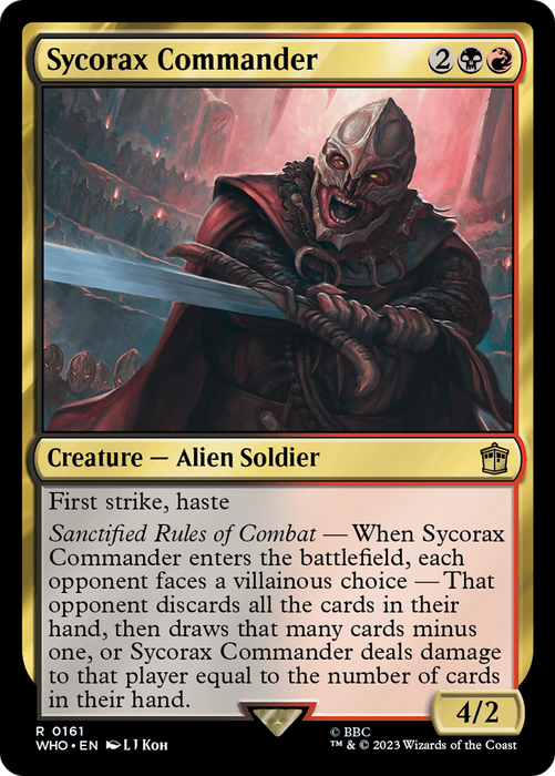 Sycorax Commander (WHO-161) - rare - Foil