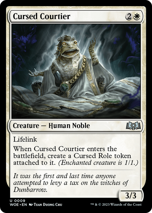 Cursed Courtier (WOE-009) - uncommon - Foil