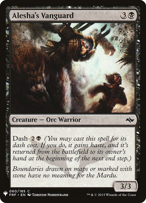 Alesha's Vanguard (LIST-FRF-60) - common